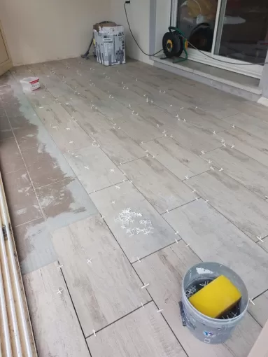 pose de carrelage à Vinassan, Narbonne, Le Pilier Futé